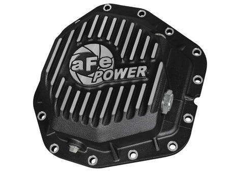 aFe Power Rear Diff Cover Black w/Machined Fins 17 Ford F-350/F-450 6.