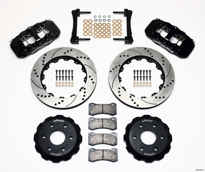 Wilwood AERO6 Front Truck Kit 14.25in Drilled 1999-2014 GM Truck/SUV 1
