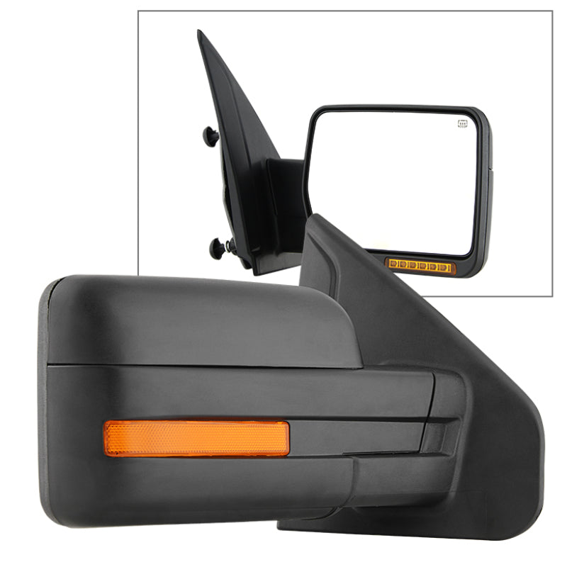 Xtune Ford F150 07-14 Power Heated Amber LED Signal OE Mirror Right MI