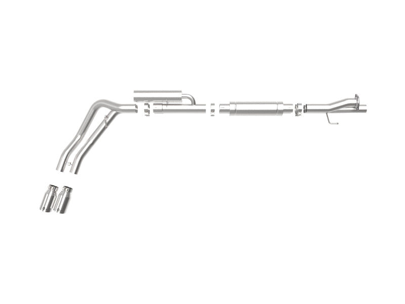 aFe Rebel Series 3in 409 SS Cat-Back Exhaust w/ Polish Tips 17-20 Ford