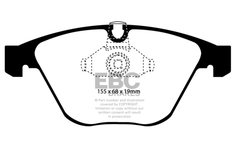 EBC 08-10 BMW M3 4.0 (E90) Yellowstuff Front Brake Pads