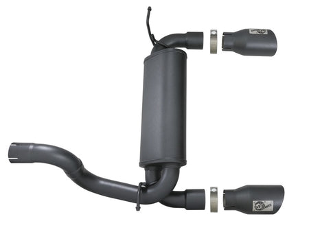 aFe Rebel Series 2.5in 409 SS Axle-Back Exhaust w/ Black Tips 2018+ Je