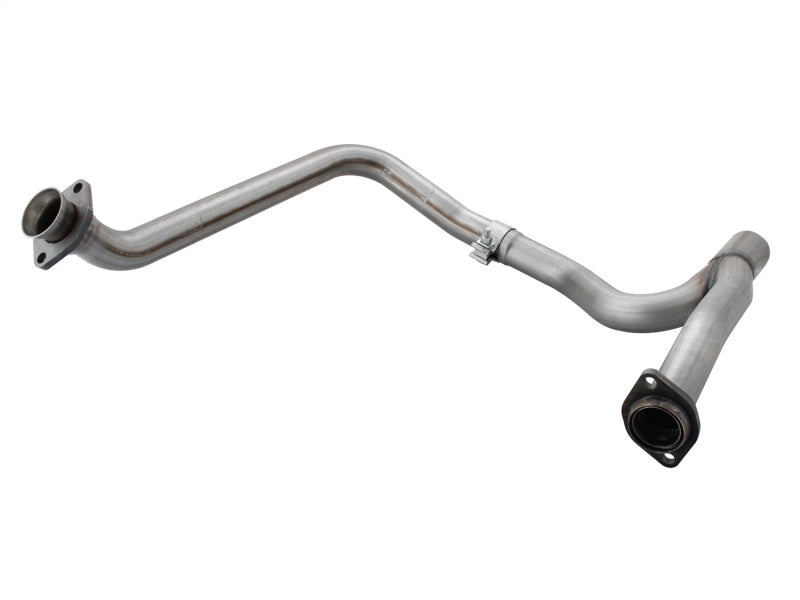 aFe Power Twisted Steel Y-Pipe Stainless Steel 2.5in 12-14 Jeep Wrangl