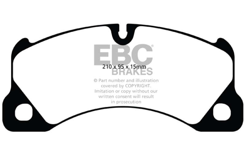 EBC 10+ Porsche Cayenne 3.0 Supercharged Hybrid Yellowstuff Front Brak