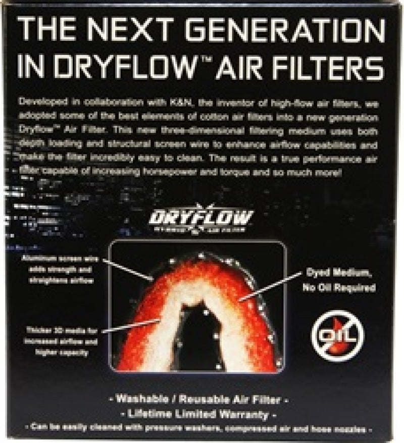 AEM DryFlow Conical Air Filter 5.5in Base OD / 4.75in Top OD / 5in Hei - AEM Induction
