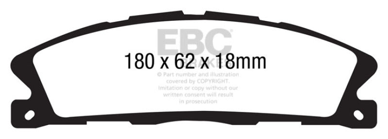 EBC 13+ Ford Explorer 3.5 Twin Turbo 4WD Greenstuff Front Brake Pads