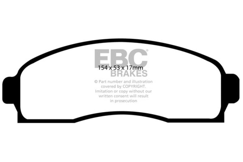 EBC 03-06 Chevrolet Equinox 3.4 Greenstuff Front Brake Pads