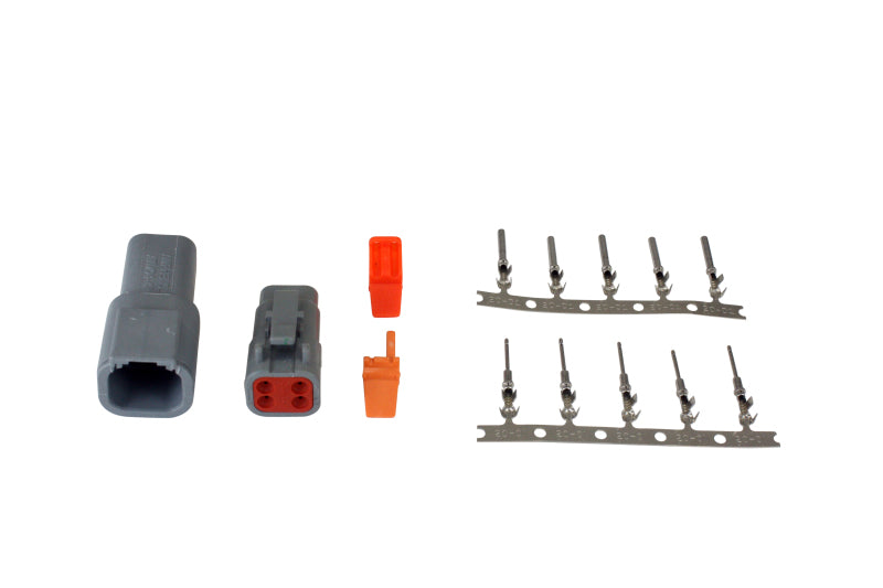AEM DTM-Style 4-Way Connector Kit w/ Plug / Receptacle / Wedge Locks /