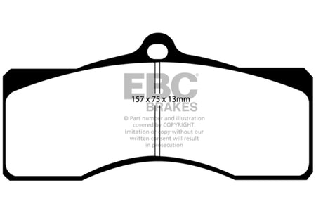 EBC 68-69 Chevrolet Camaro (1st Gen) 4.9 Redstuff Front Brake Pads