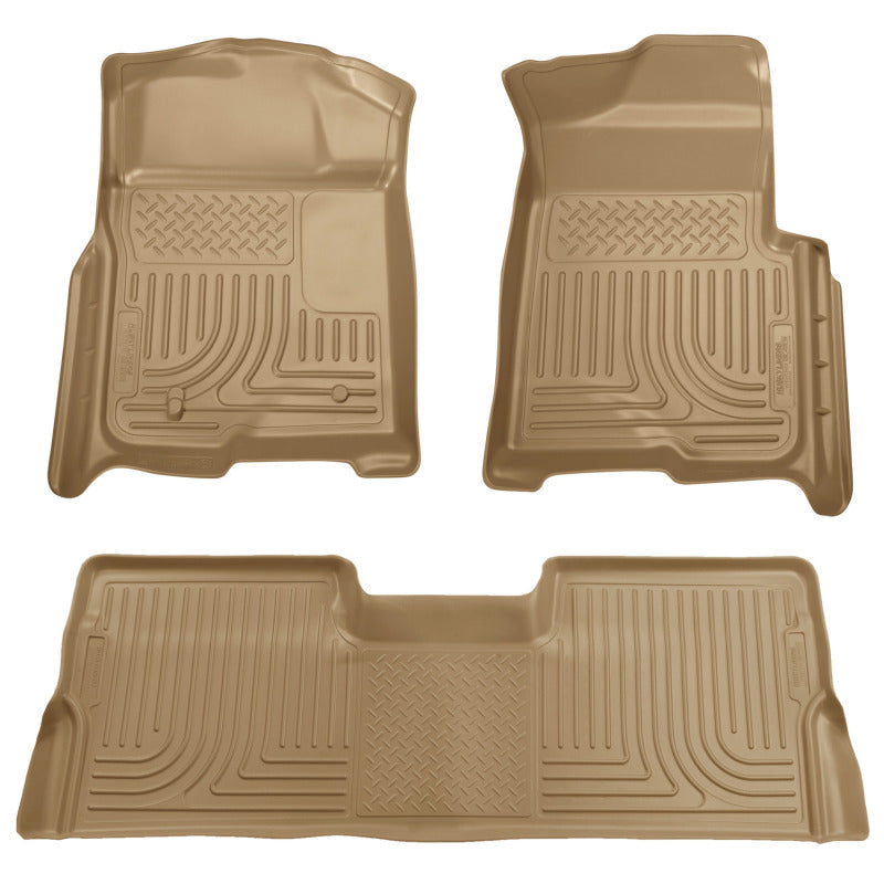 Husky Liners 09-12 Ford F-150 Super Crew Cab WeatherBeater Combo Tan F