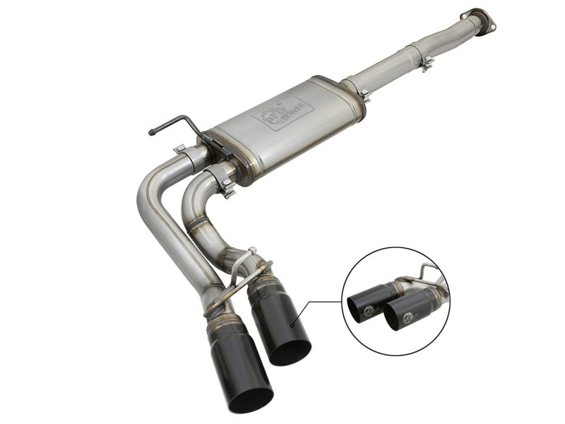 aFe Power Rebel Series 3in 409SS Cat-Back Exhaust w/ Black Tips 05-15 