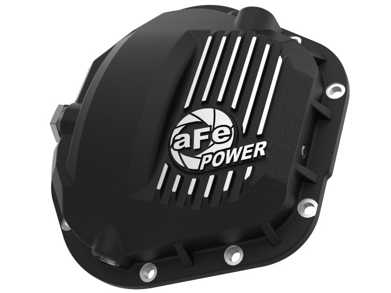 aFe Pro Series Dana 60 Front Differential Cover Black w/ Machined Fins