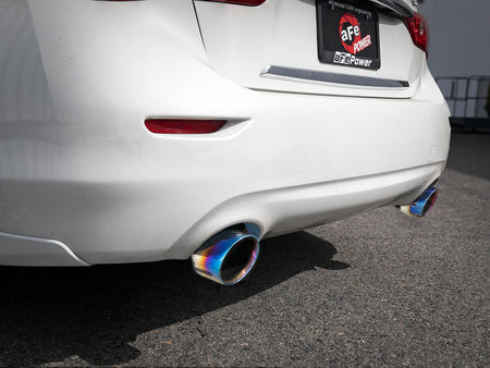 aFe Takeda 2.5in 304 SS Cat-Back Exhaust System w/ Blue Flame Tips 16-