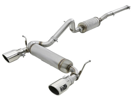 aFe Rebel Series 2.5in 409 SS Cat-Back Exhaust w/ Polished Tips 07+ Je