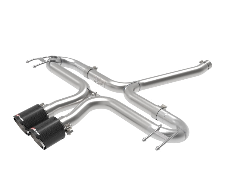 aFe Takeda 2-1/2in 304 SS Axle-Back Exhaust w/Carbon Tips 17-20 Honda 